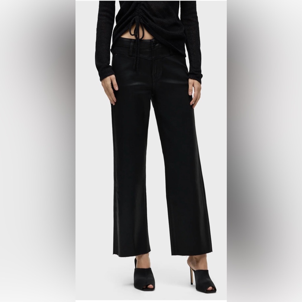 Hudson Rosie High-Rise Front Yoke Wide Leg Ankle Jean